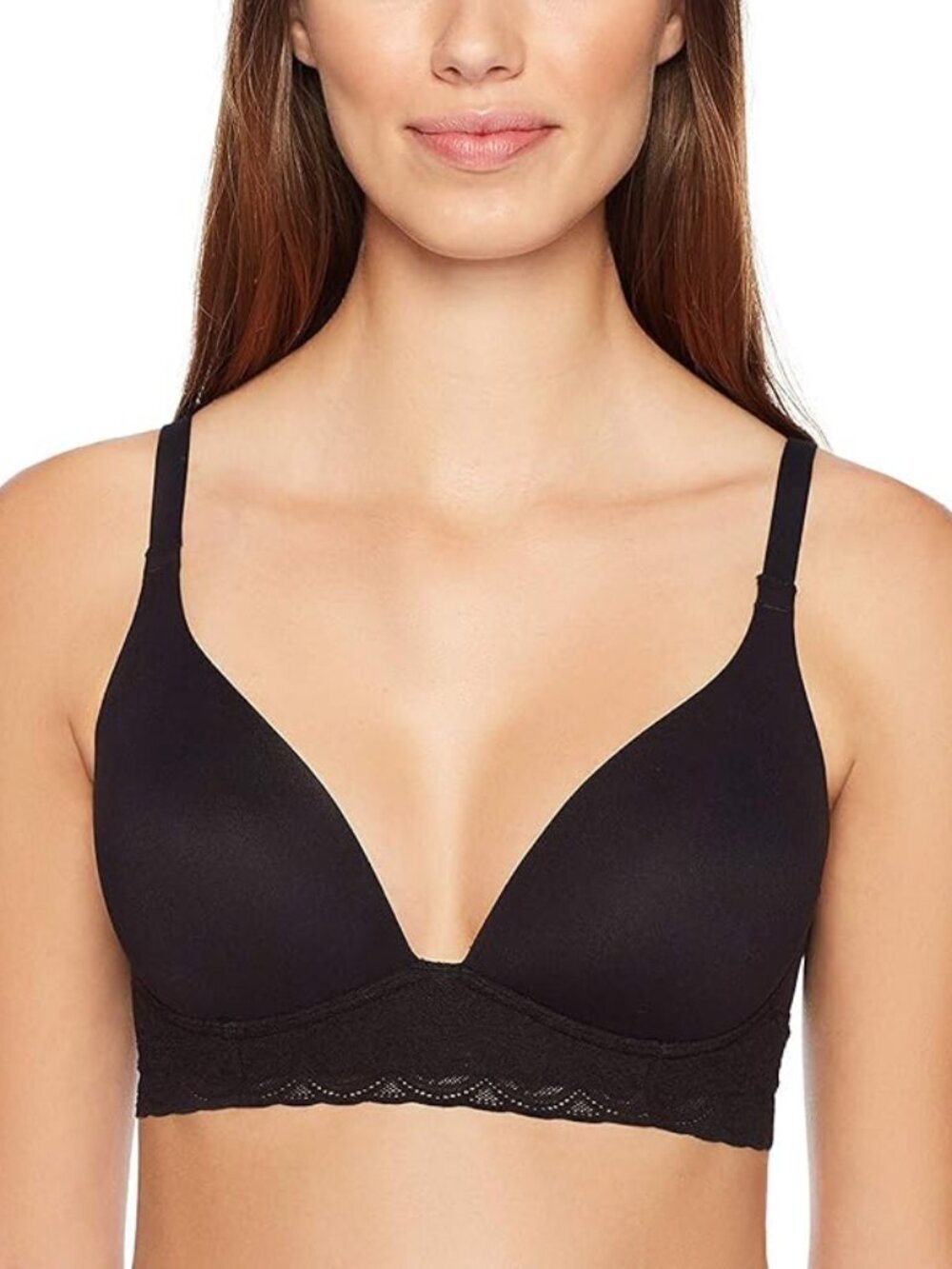 NWT Warner's Cloud 9 Wireless Bra Black 34B